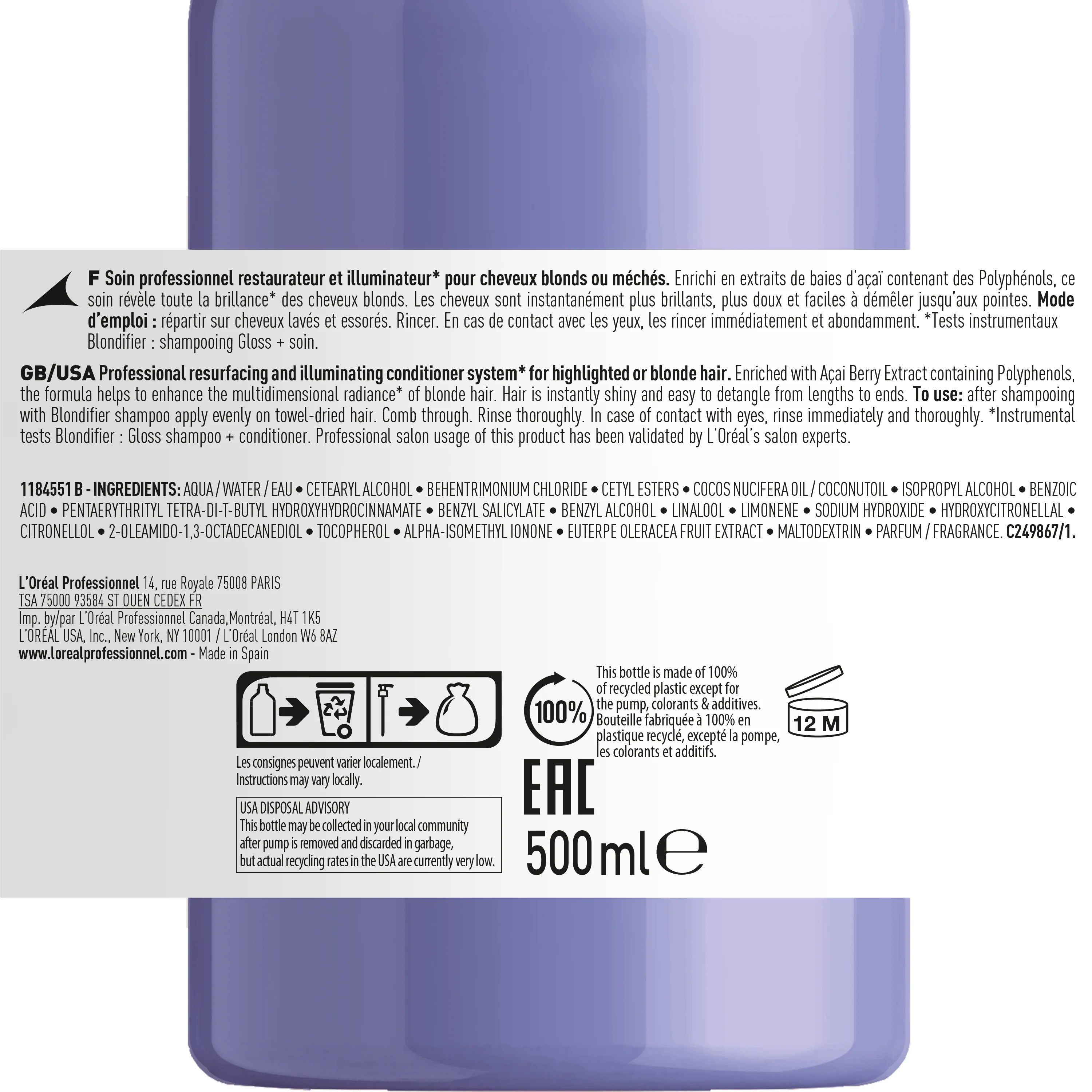 Acondicionador Blondifier 500ml - Image 4