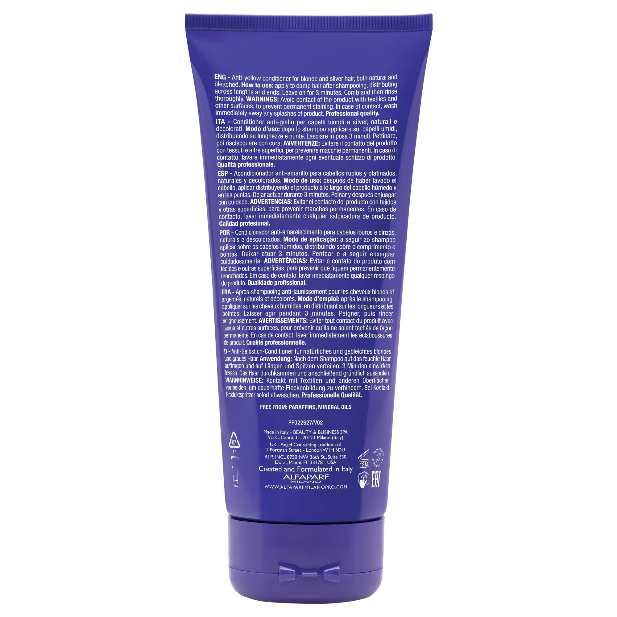 Alfaparf Semi di Lino Blonde Anti-Yellow Conditioner 200 ml - Image 4