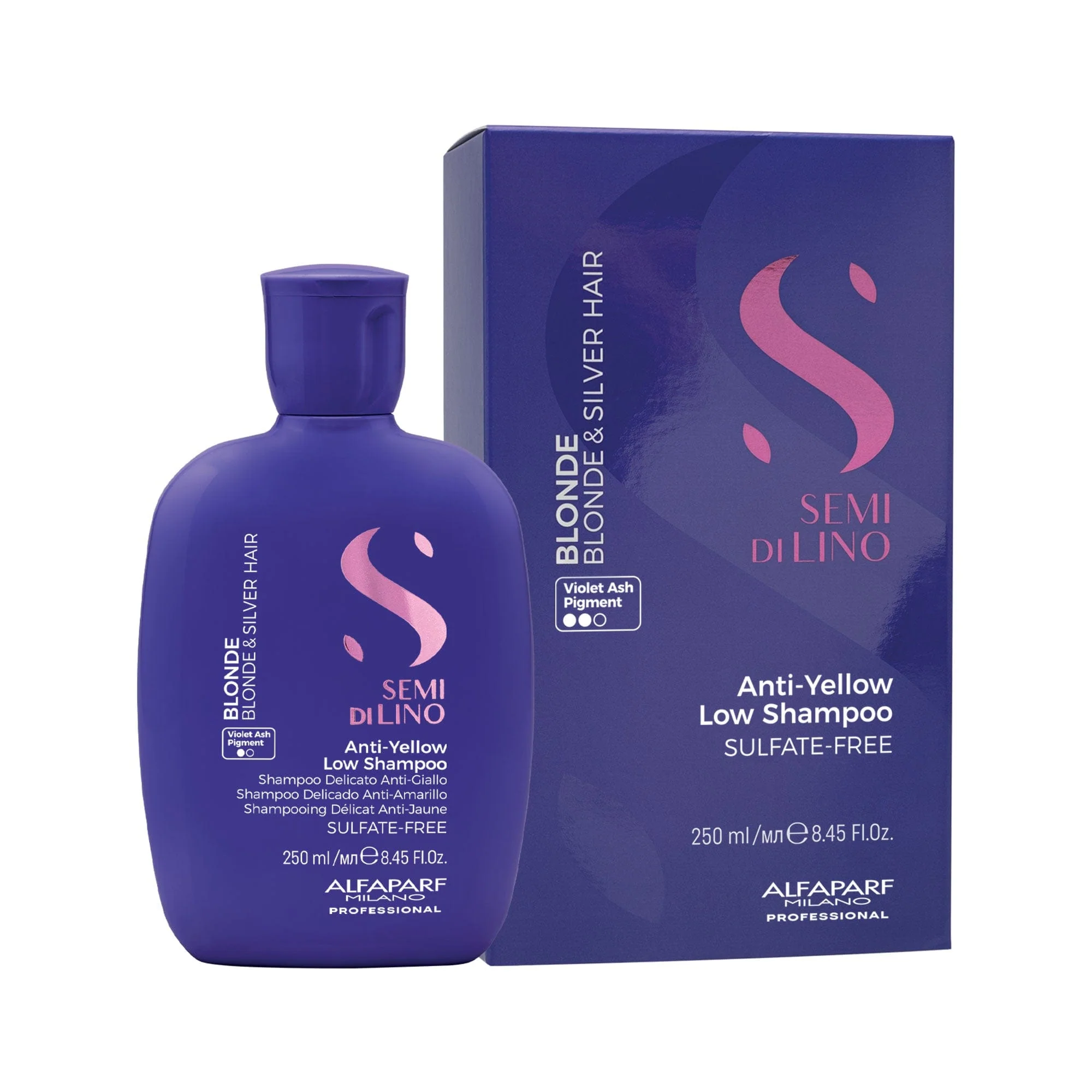 Alfaparf Semi di Lino Blonde Anti-Yellow Low Shampoo 250 ml - Image 2