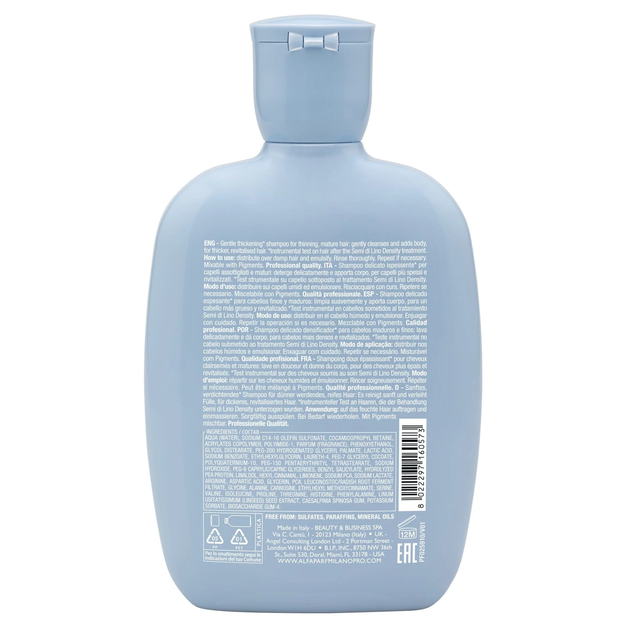 Alfaparf Semi di Lino Density Thickening Low Shampoo 250 ml - Image 4
