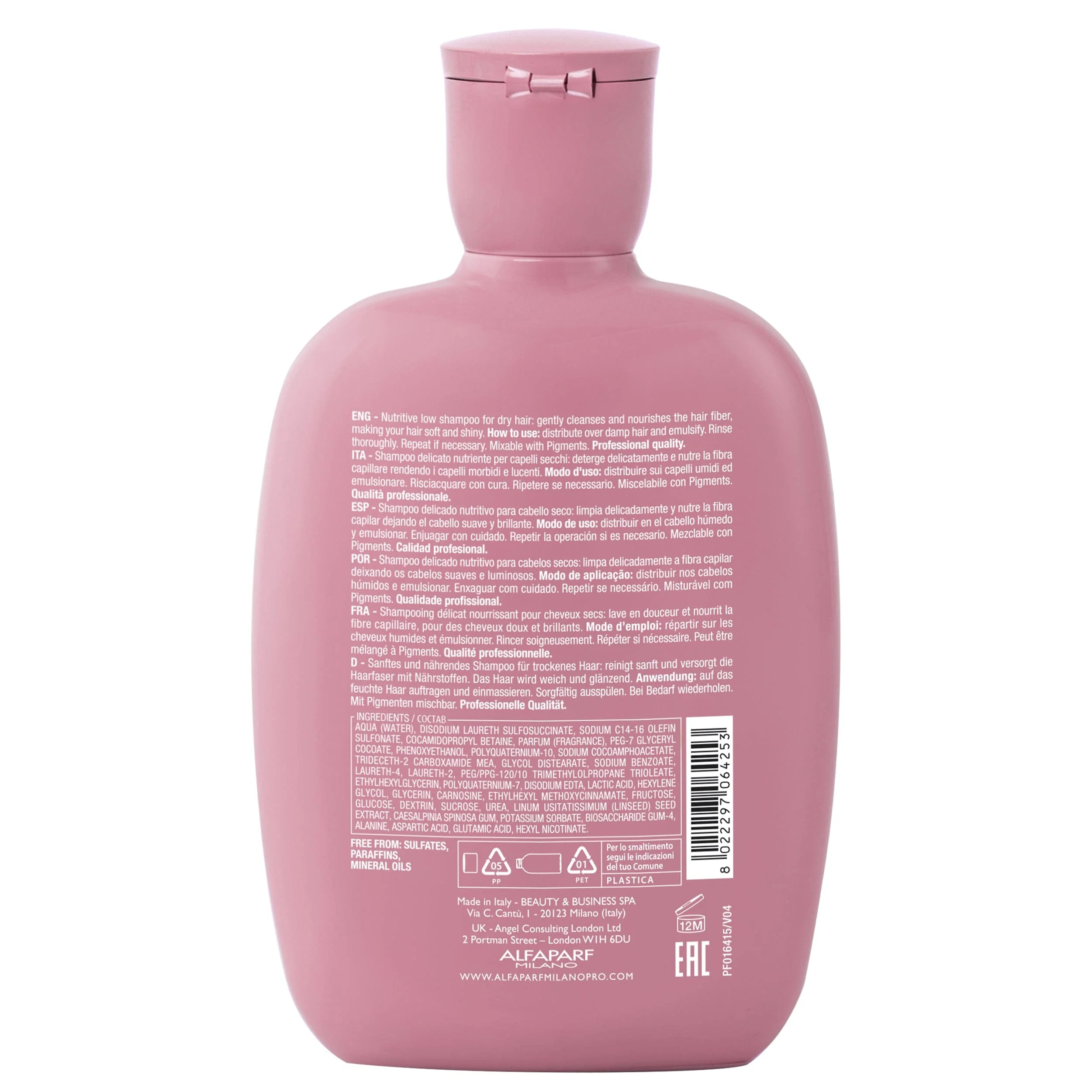 Alfaparf Semi di Lino Moisture Nutritive Low Shampoo 250 ml - Image 4