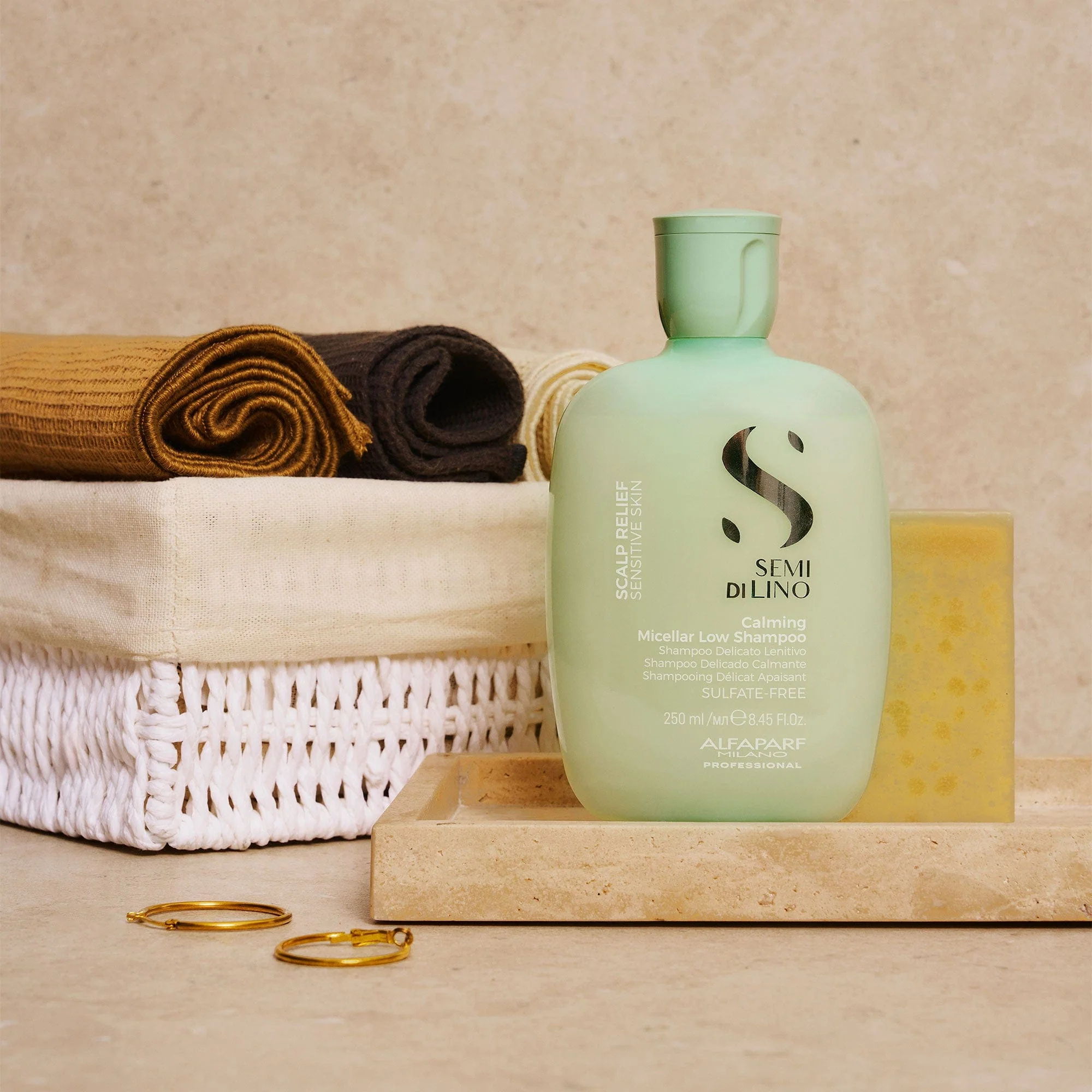 Alfaparf Semi di Lino Scalp Relief Calming Micellar Low Shampoo 250 ml - Image 3