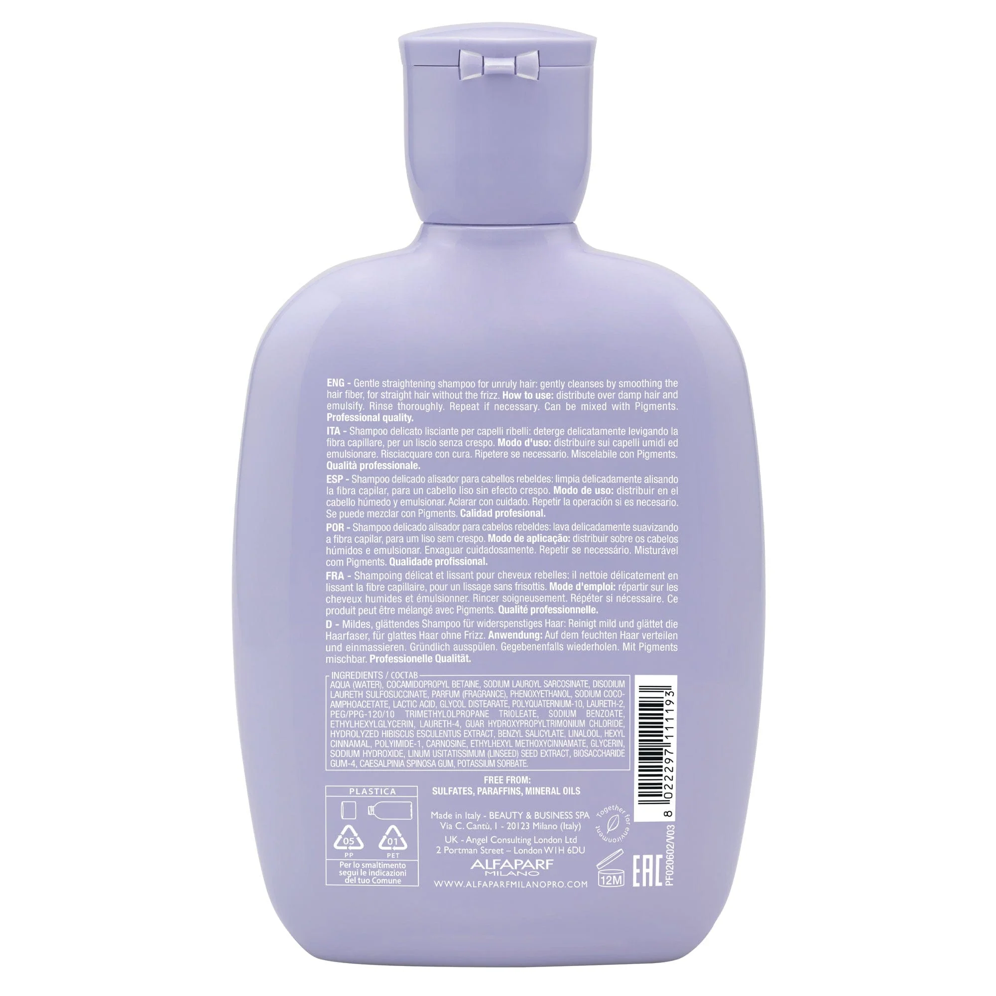 Alfaparf Semi di Lino Smooth Smoothing Low Shampoo 250 ml - Image 3