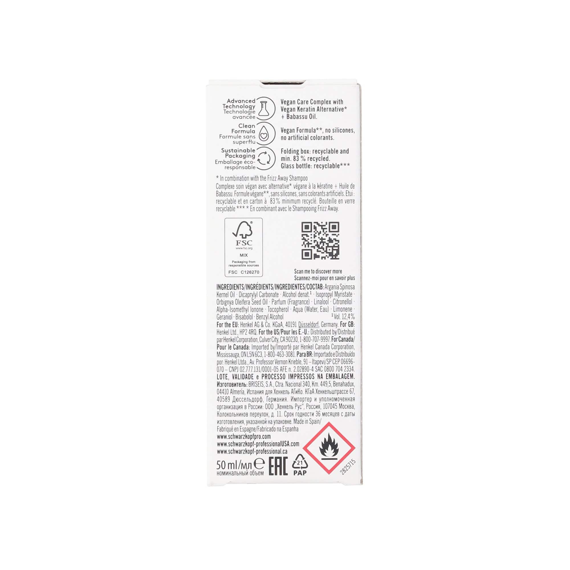 Bonacure Frizz Away Aceite Suavizante 50ml - Image 4