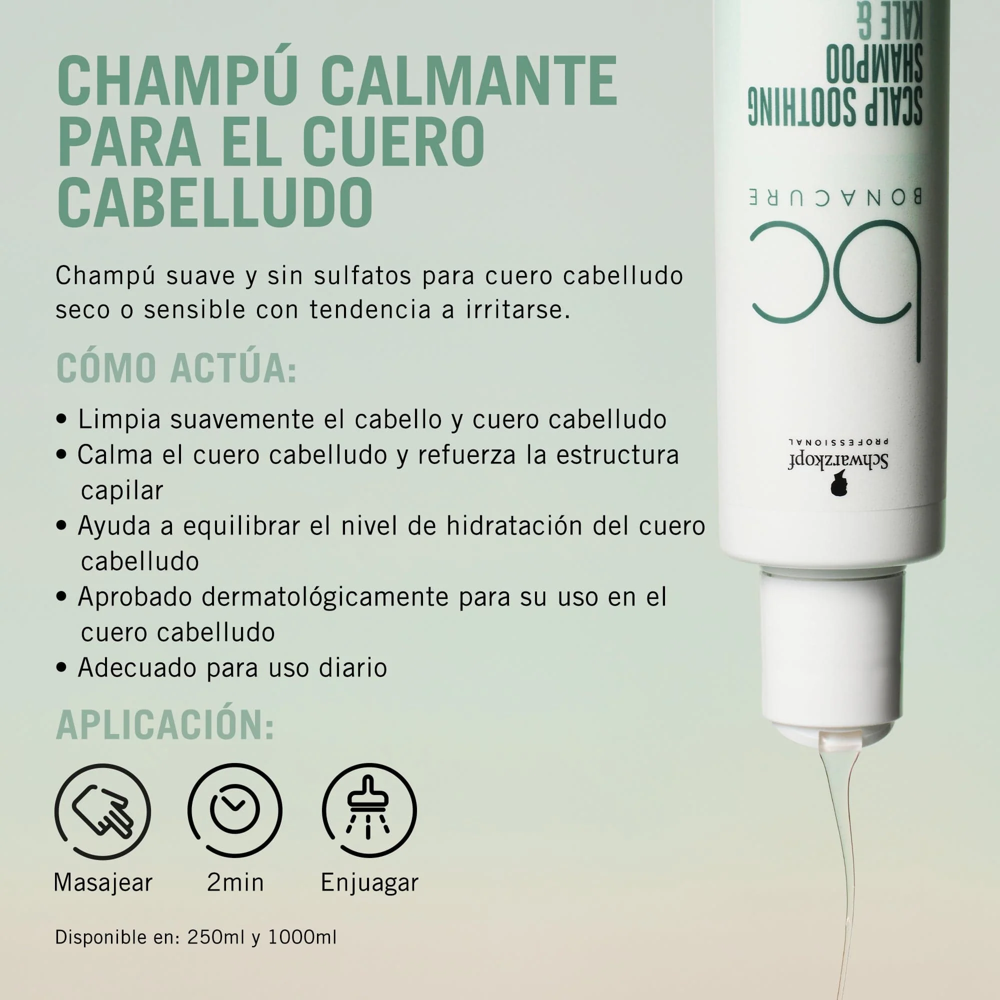 Bonacure Scalp Genesis Champú Calmante 250ml - Image 2