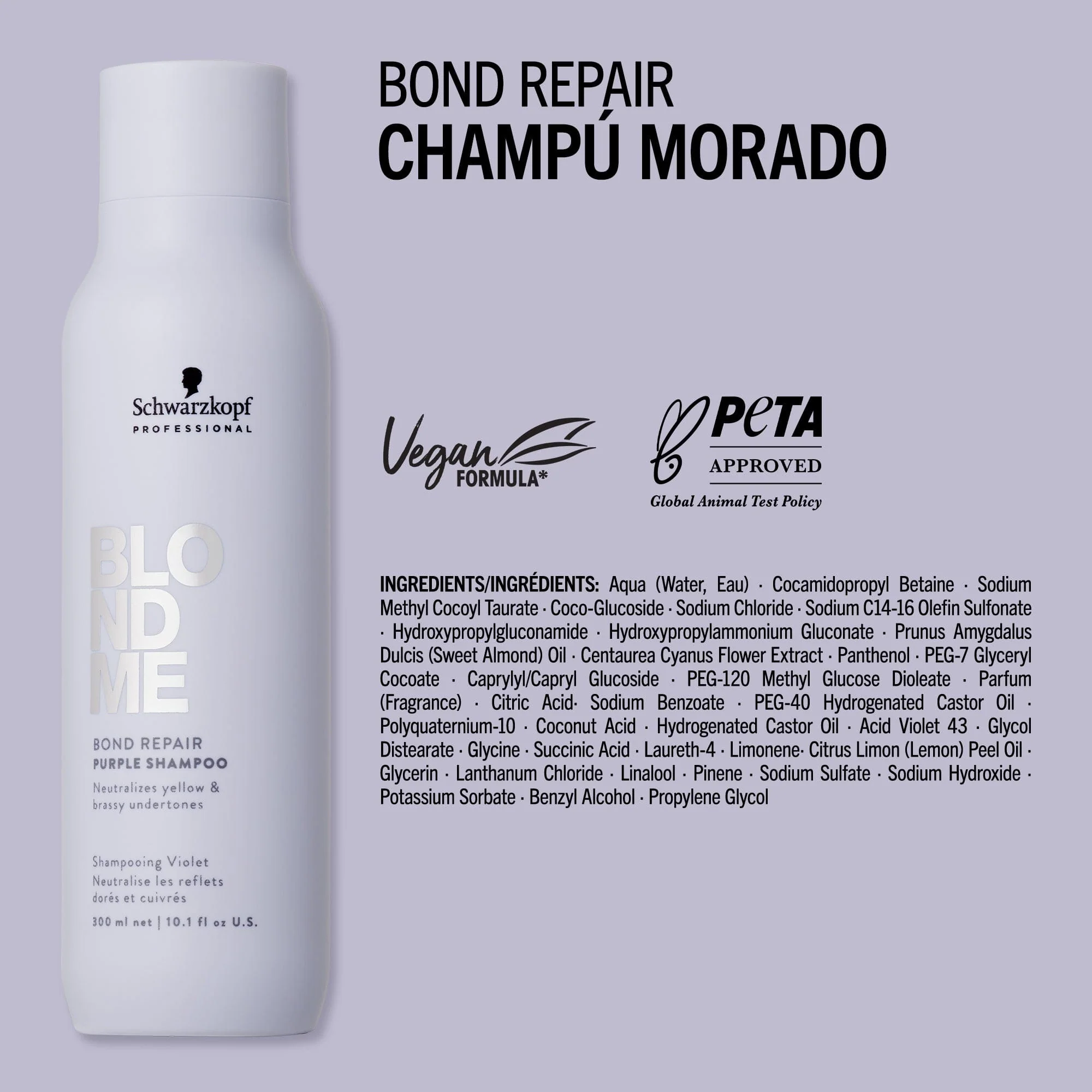 Champú Morado Bond Repair de BLONDME 300ml - Image 4