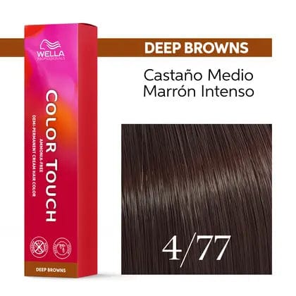 Color Touch 4/77 Castaño Medio Marrón Intenso -60ML - Image 3