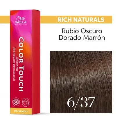 Color Touch 6/37 Rubio Oscuro Dorado Marrón -60ML - Image 3