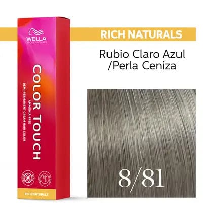 Color Touch 8/81 Rubio Claro Perla Ceniza -60ML - Image 3