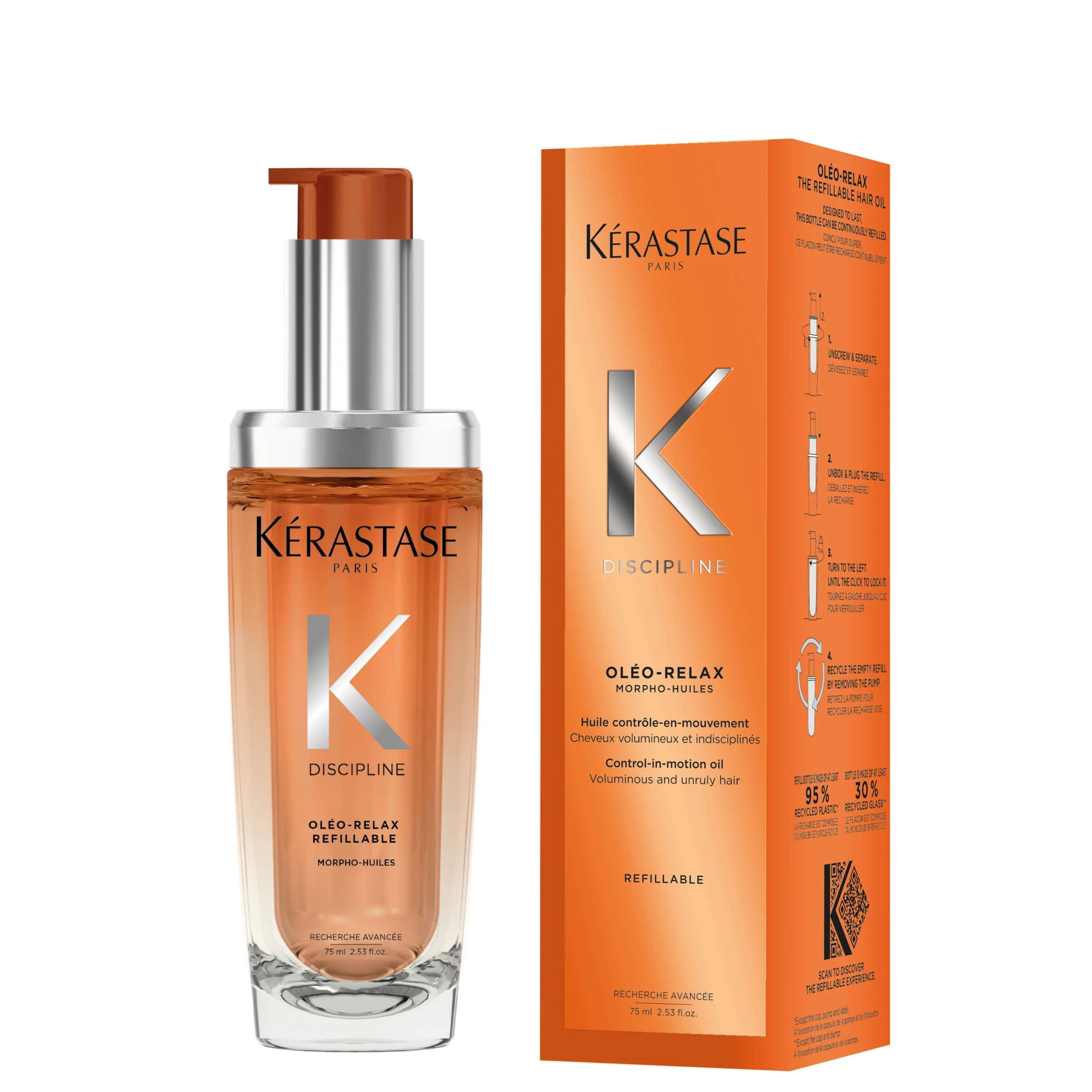 KERASTASE DISCIPLINE Huile Oleo-Relax Recargable 75ml - Image 7