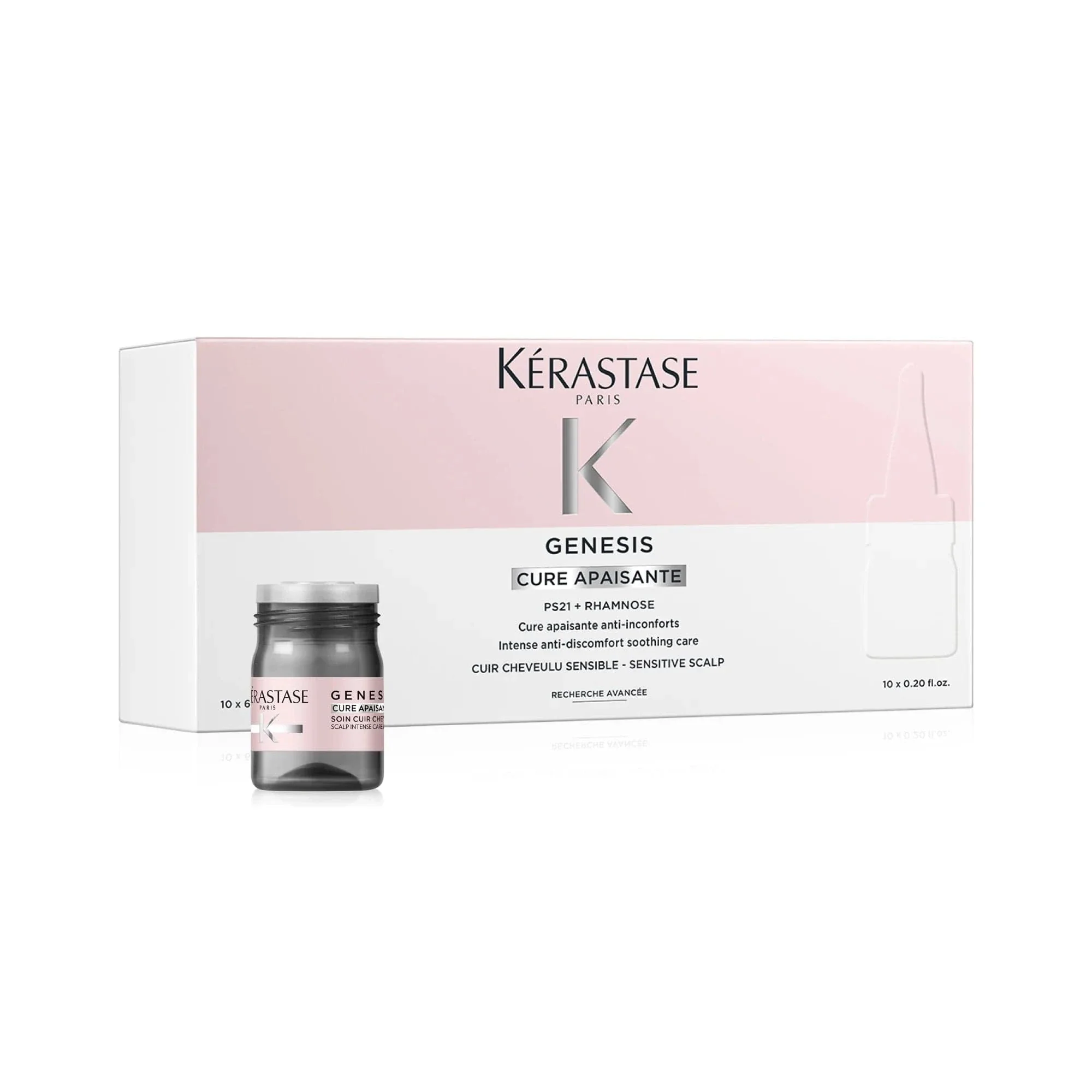 KERASTASE GENESIS Cure Apaisante Ampollas Anti-caspa Calmantes 10x6ml