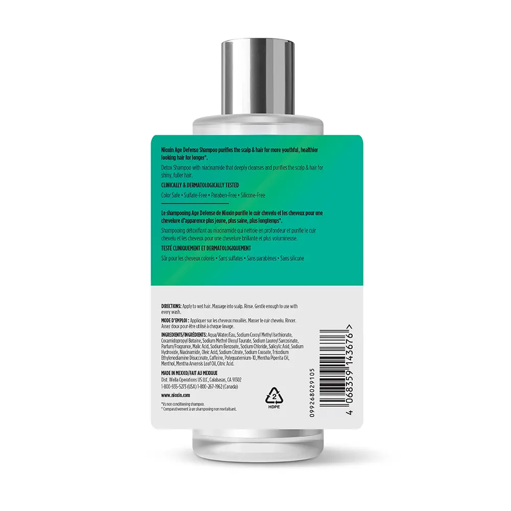 Nioxin AGE DEFENSE Champú Anti Envejecimiento 240ml - Image 2