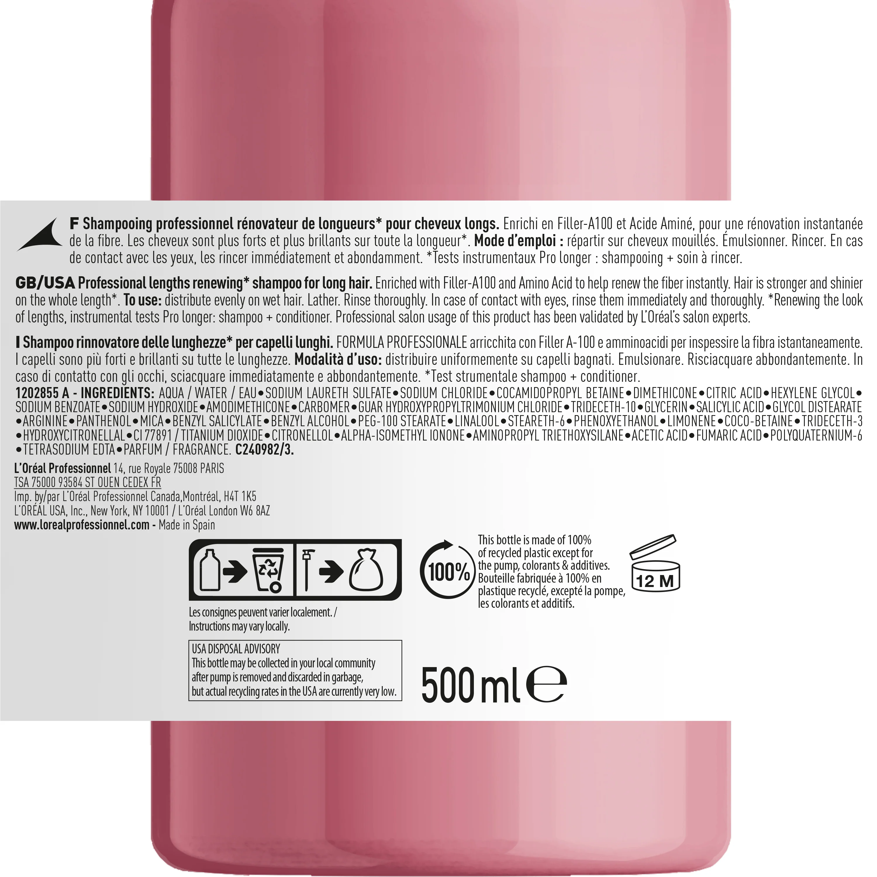 Pro Longer champú 500 ml - Image 4