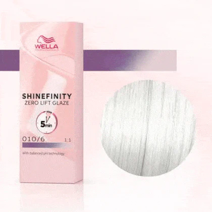 Shinefinity Wella 010/6 Rubio Claro Ceniza Lanvada -60ML