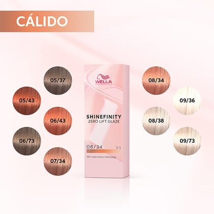 Shinefinity Wella 05/43 Castaño Claro Cobrizo Dorado -60ML - Image 5