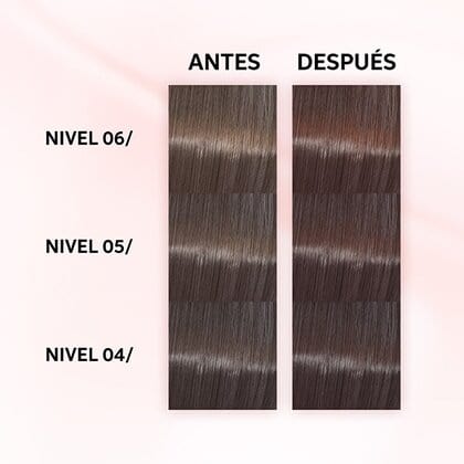 Shinefinity Wella 05/43 Castaño Claro Cobrizo Dorado -60ML - Image 6