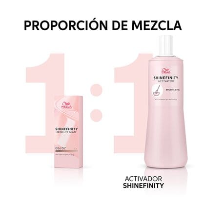 Shinefinity Wella 07/34 Rubio Medio Dorado Cobrizo -60ML - Image 9