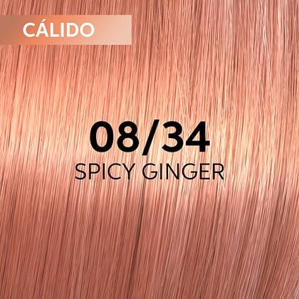 Shinefinity Wella 08/34 Rubio Claro Dorado Cobrizo -60ML - Image 9
