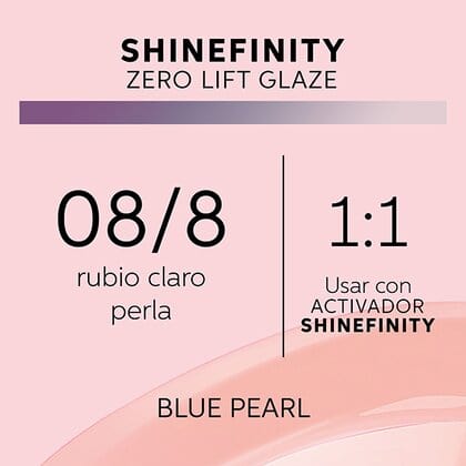 Shinefinity Wella 08/8 Rubio Claro Perla -60ML - Image 3