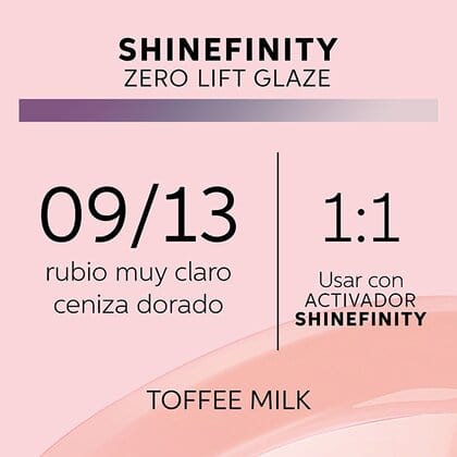 Shinefinity Wella 09/13 Rubio Muy Claro Ceniza Dorado -60ML - Image 7