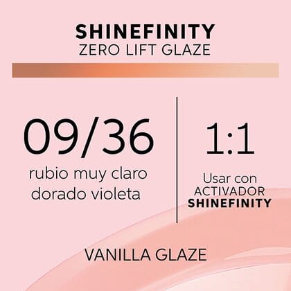 Shinefinity Wella 09/36 Rubio Muy Claro Dorado Violeta-60ML - Image 6