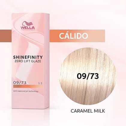 Shinefinity Wella 09/73 Rubio Muy Claro Marrón Dorado -60ML - Image 2