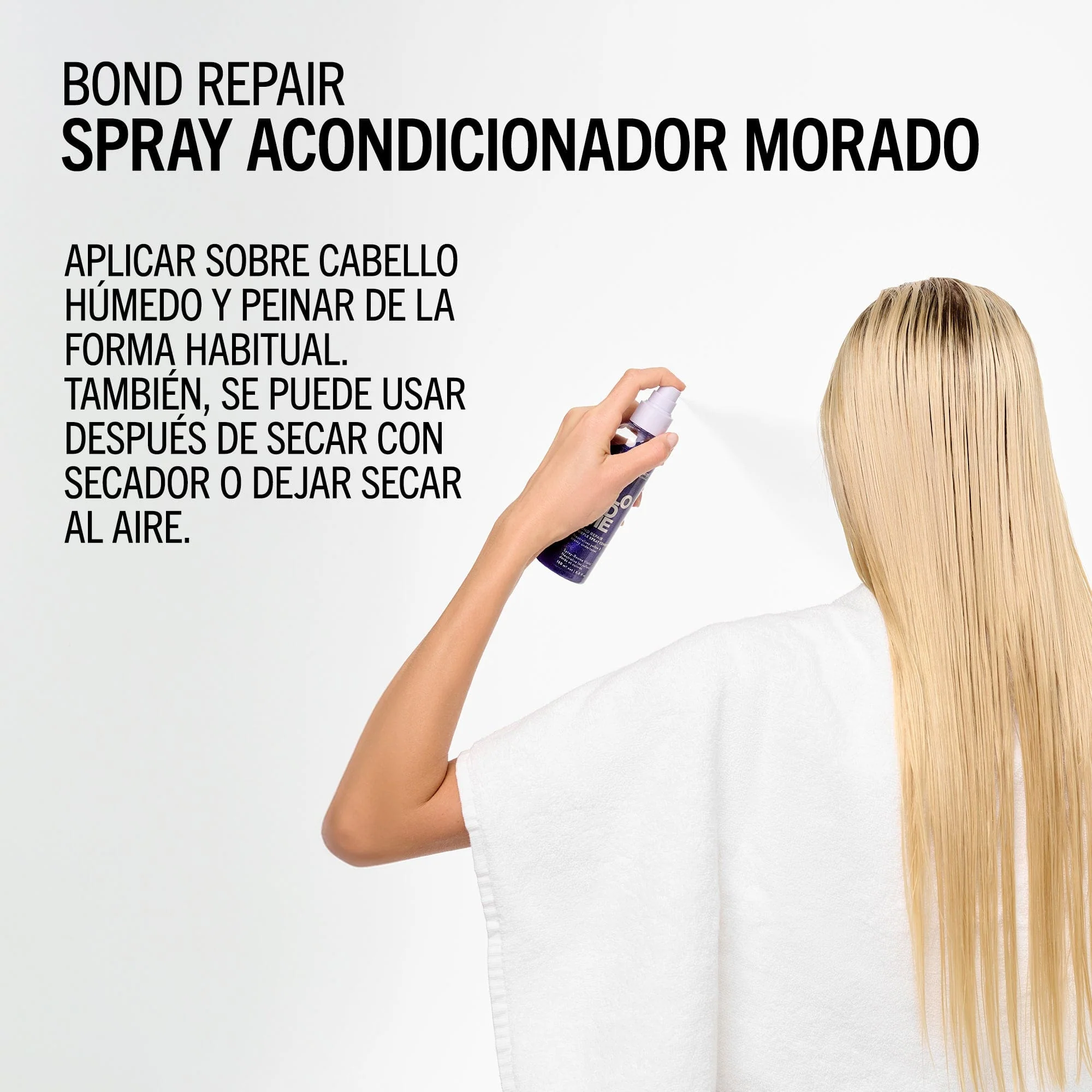 Spray Acondicionador Morado Bond Repair de BLONDME 150ml - Image 4