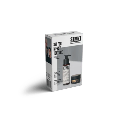 STMNT Staygold Travel Kit, Champú 80ml + Pomada Fibrosa 30ml