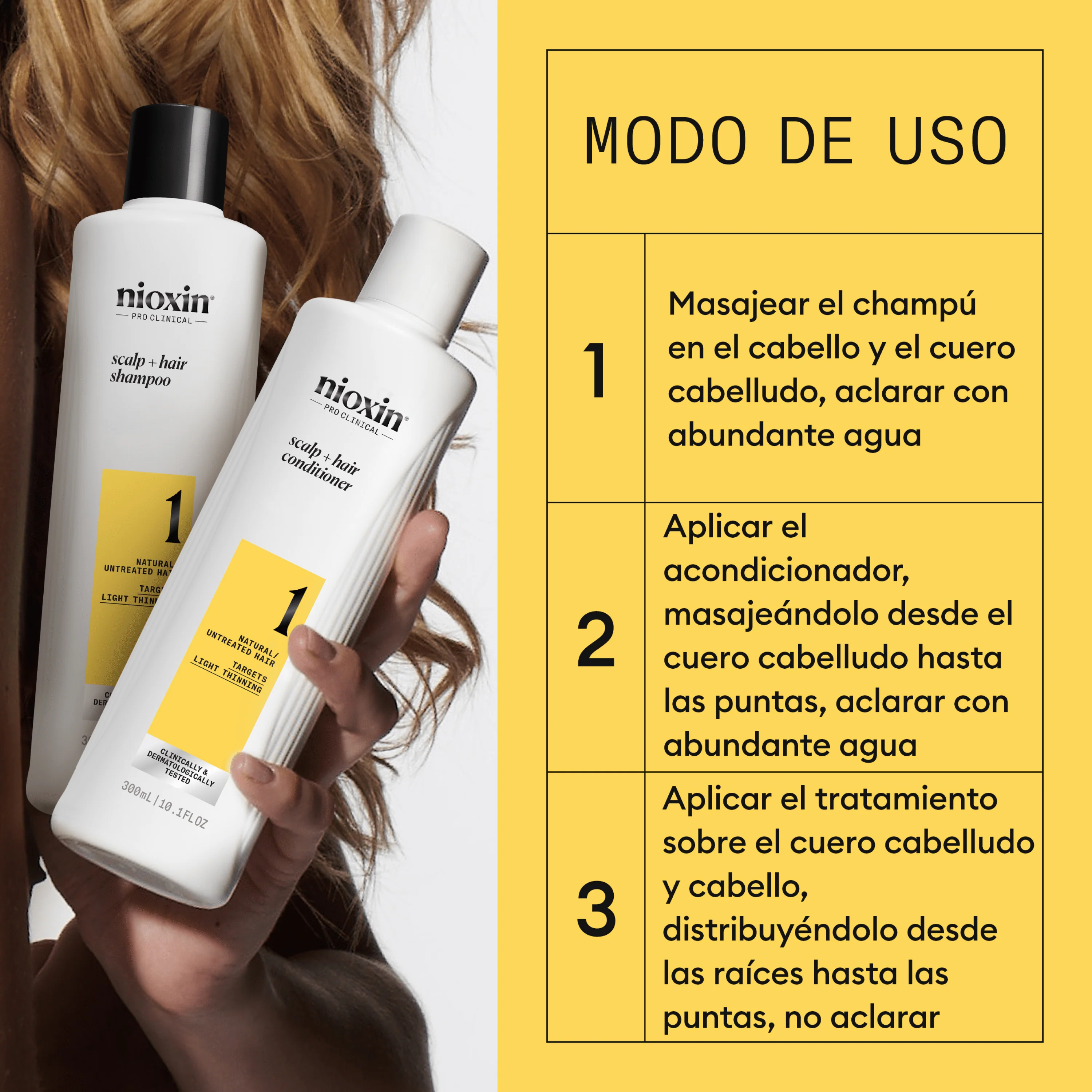 SYSTEM 1 Kit Champú 300ml + Acondicionador 300ml+Tratamiento 100ml - Image 7
