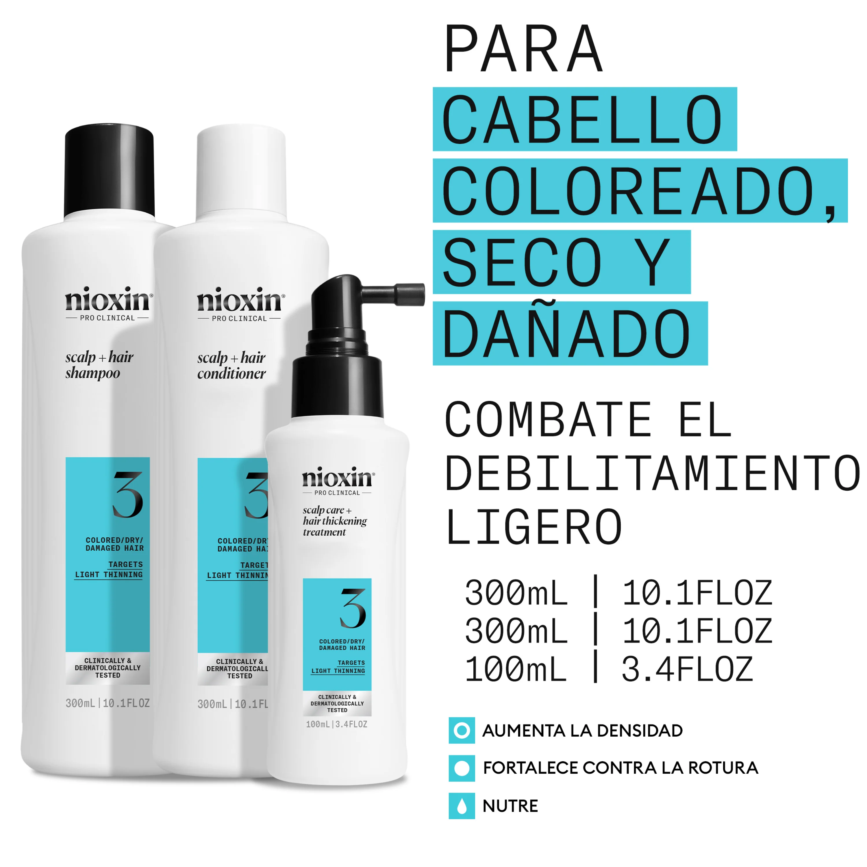SYSTEM 3 Kit Champú 300ml + Acondicionador 300ml +Tratamiento 100ml - Image 6