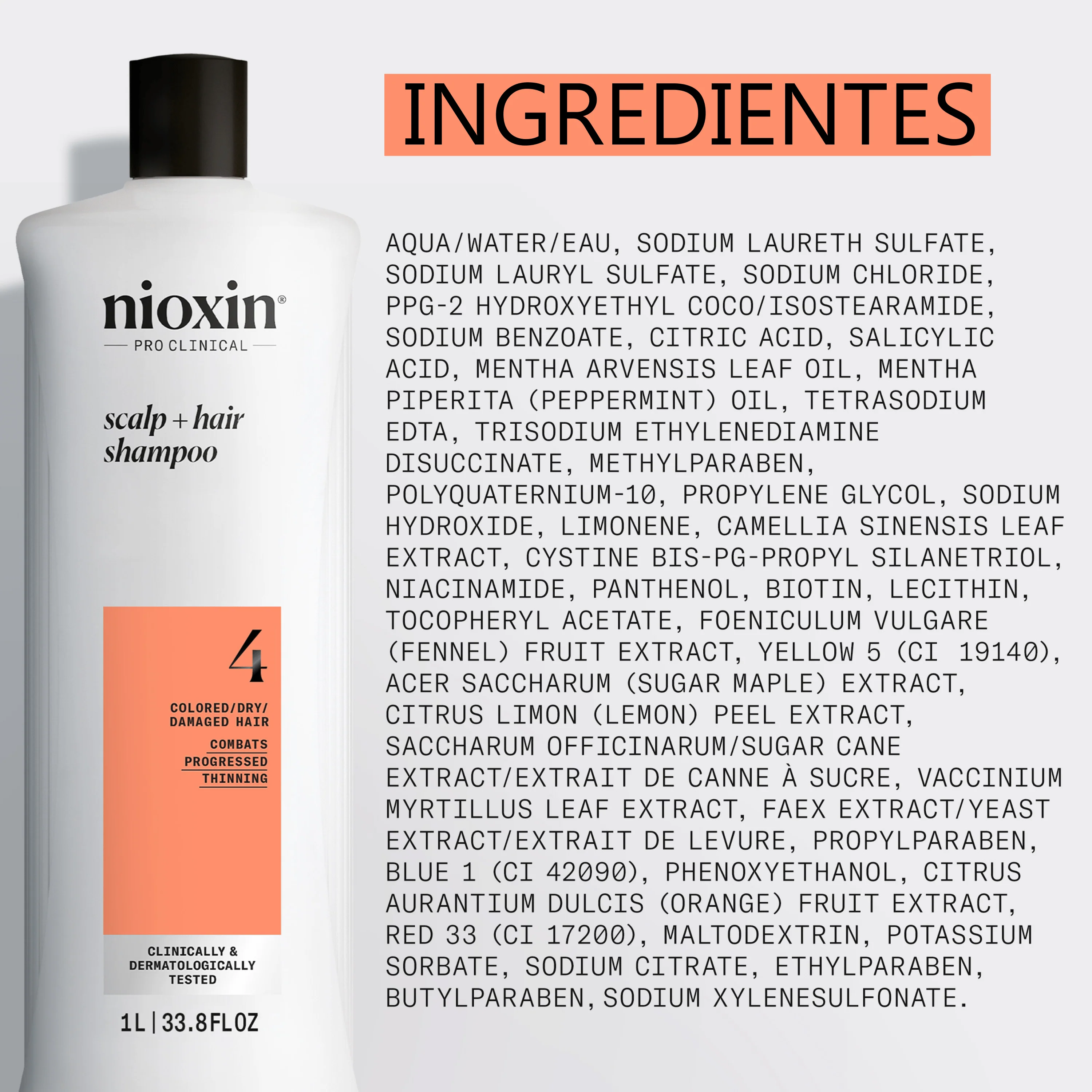 SYSTEM 4 CLEANSER Champú Step 1 Cabello Teñido 1000ml - Image 4