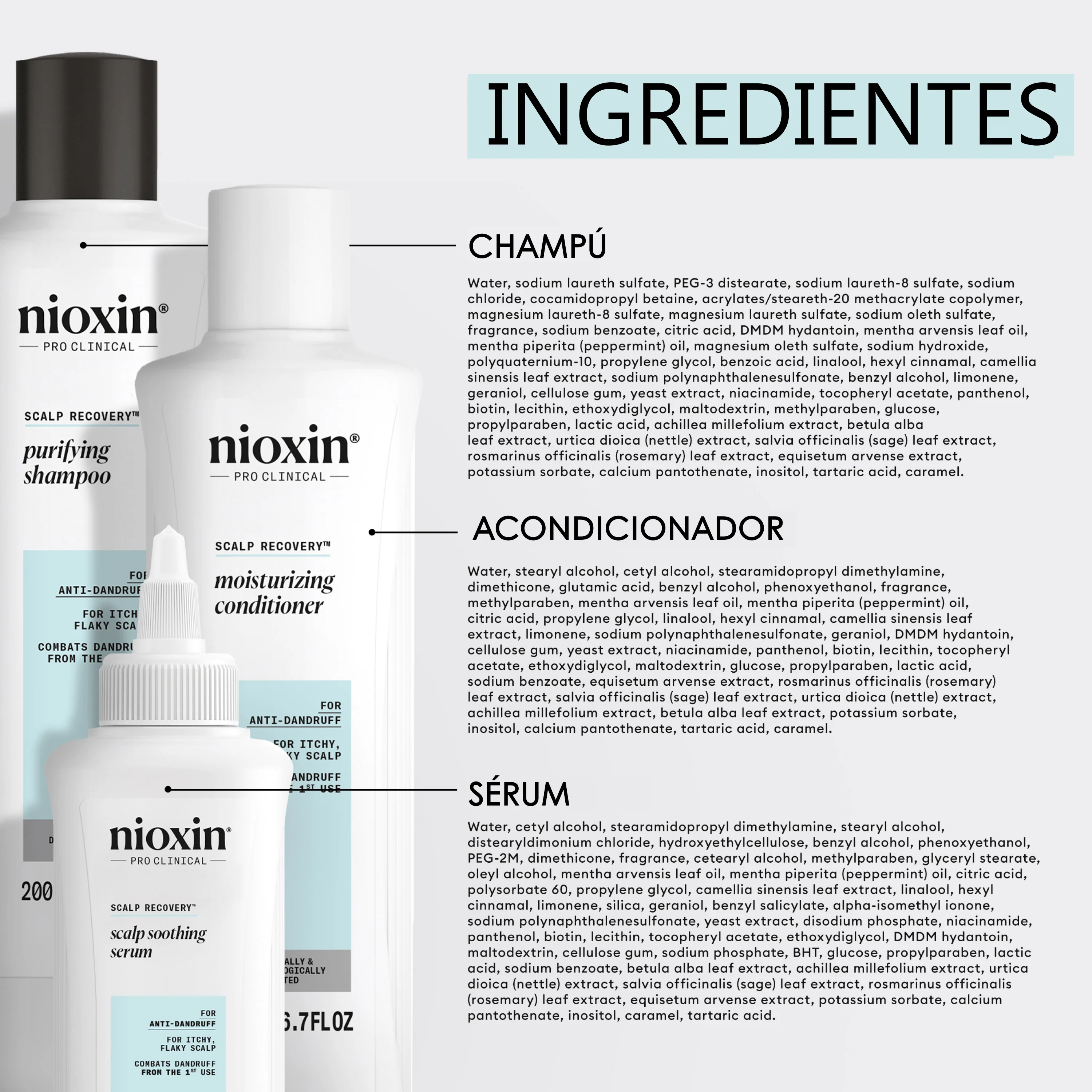 SYSTEM Kit SCALP RECOVERY Champú 200ml + Acondicionador 200ml + Tratamiento 100ml - Image 3