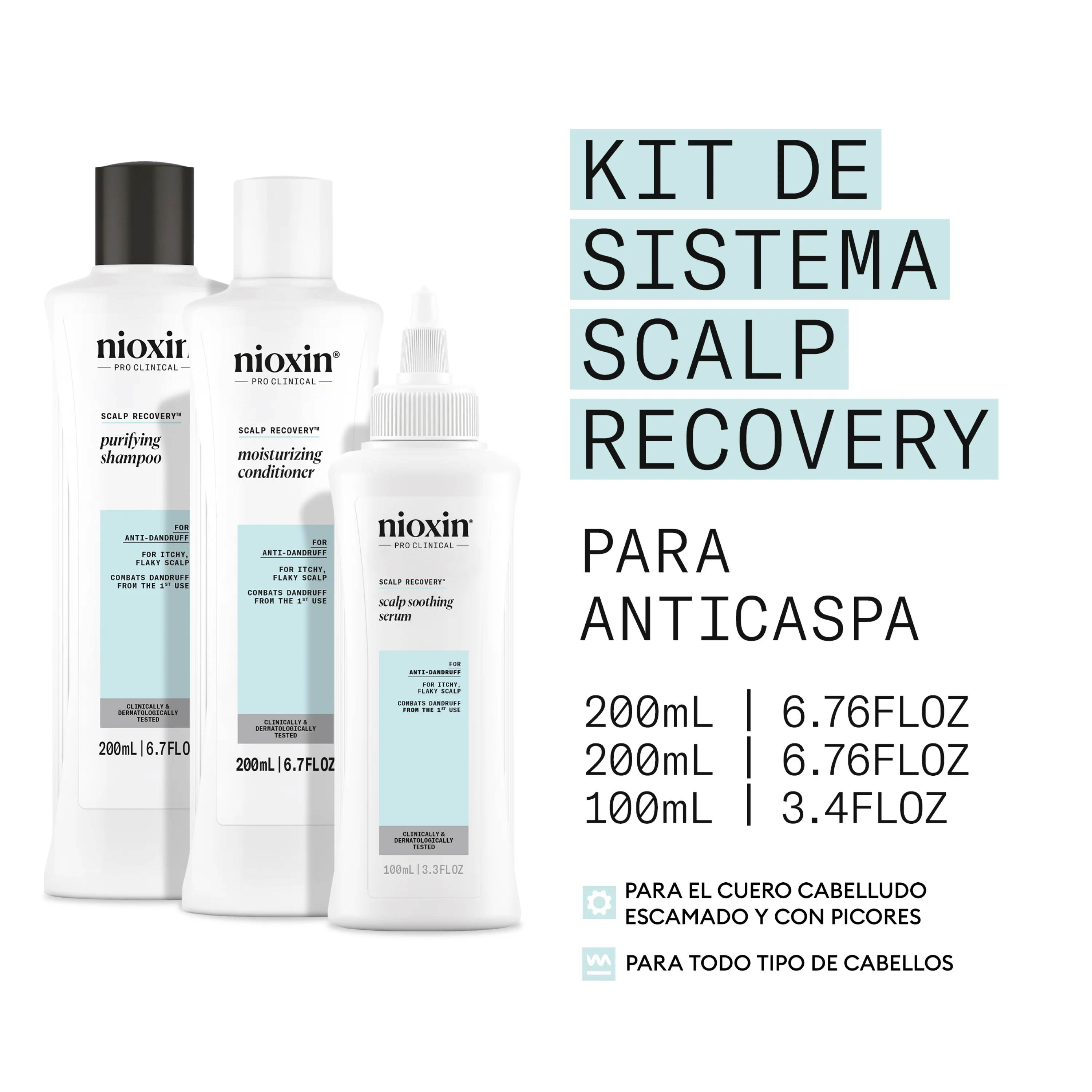 SYSTEM Kit SCALP RECOVERY Champú 200ml + Acondicionador 200ml + Tratamiento 100ml - Image 6