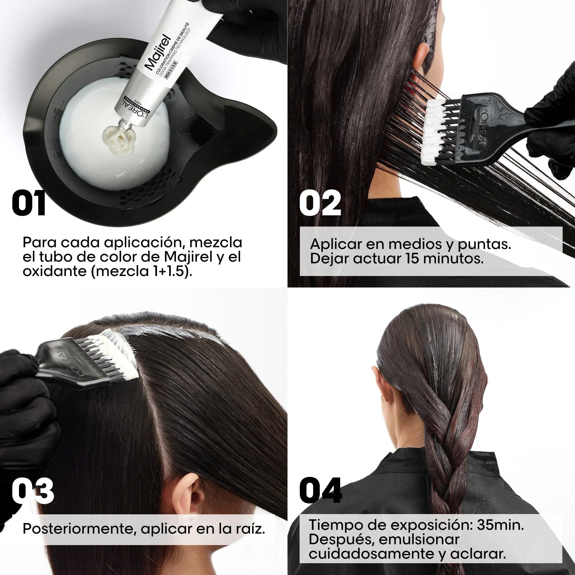 Tinte Majirel 5.15 - 60ml | Castaño Claro Ceniza Caoba - L'Oréal Professionnel - Image 6
