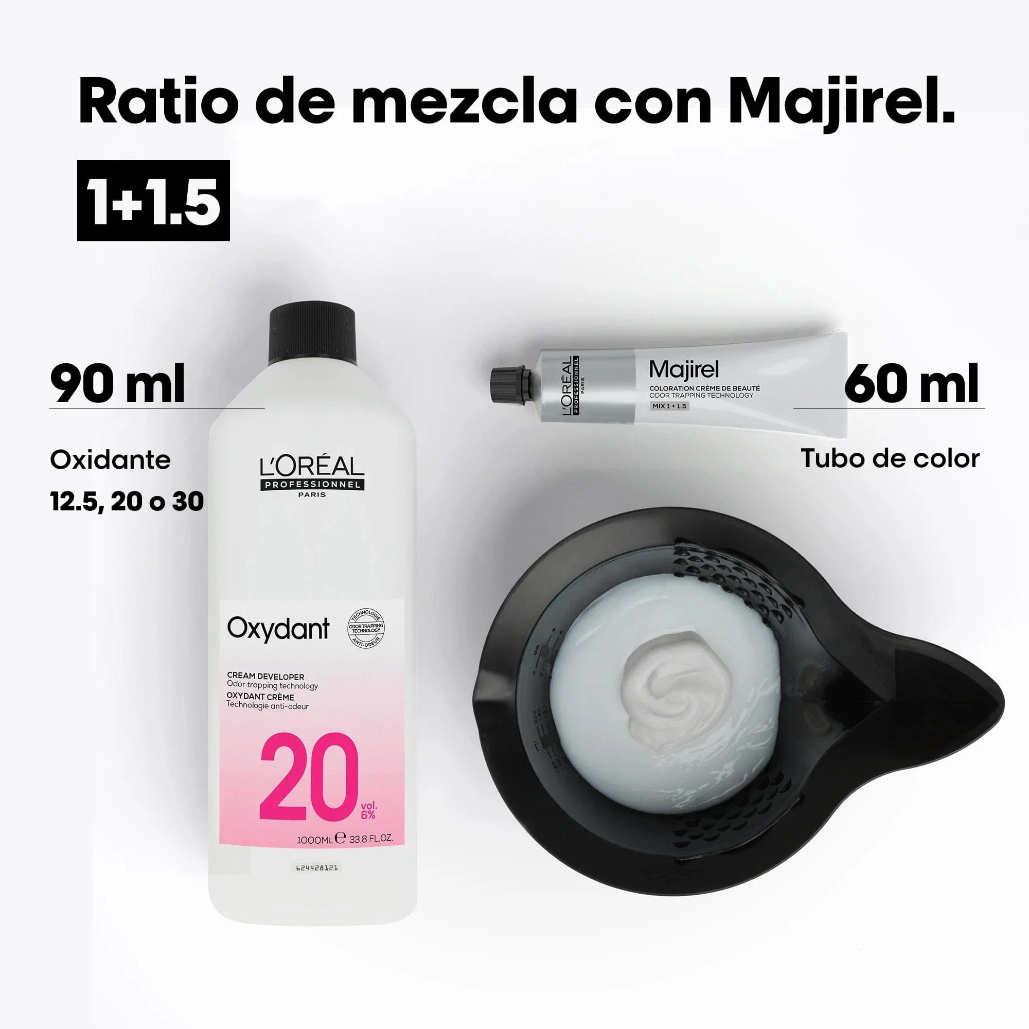 Tinte Majirel 5.15 - 60ml | Castaño Claro Ceniza Caoba - L'Oréal Professionnel - Image 7