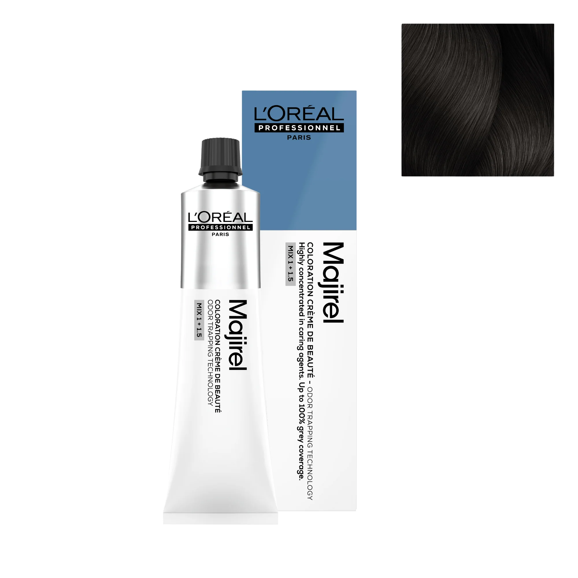 Tinte Majirel 5.12 - 60ml | Castaño Claro Ceniza Irisado - L'Oréal Professionnel