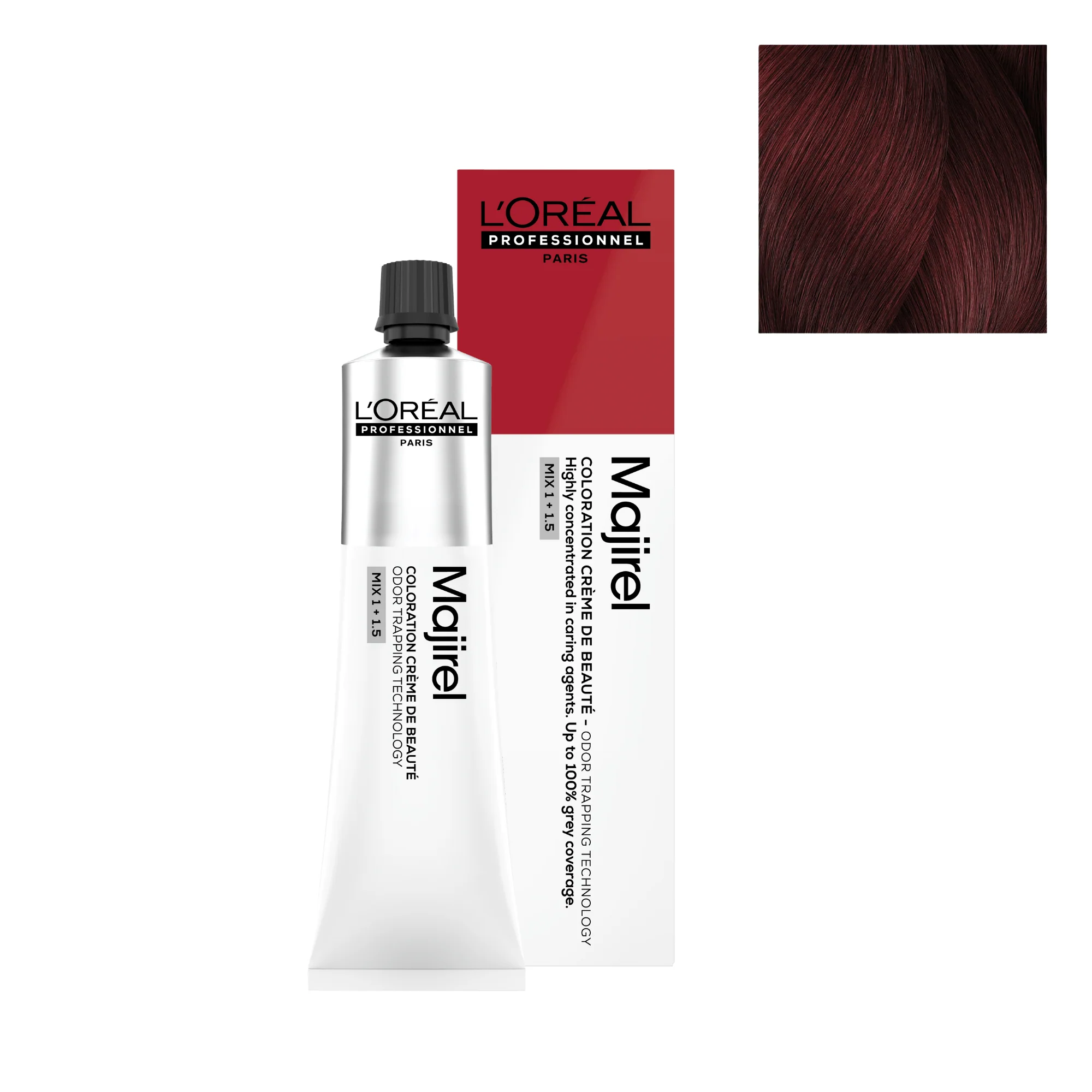 Tinte Majirel 5.60 - 60ml | Castaño Claro Rojizo Intenso - L'Oréal Professionnel