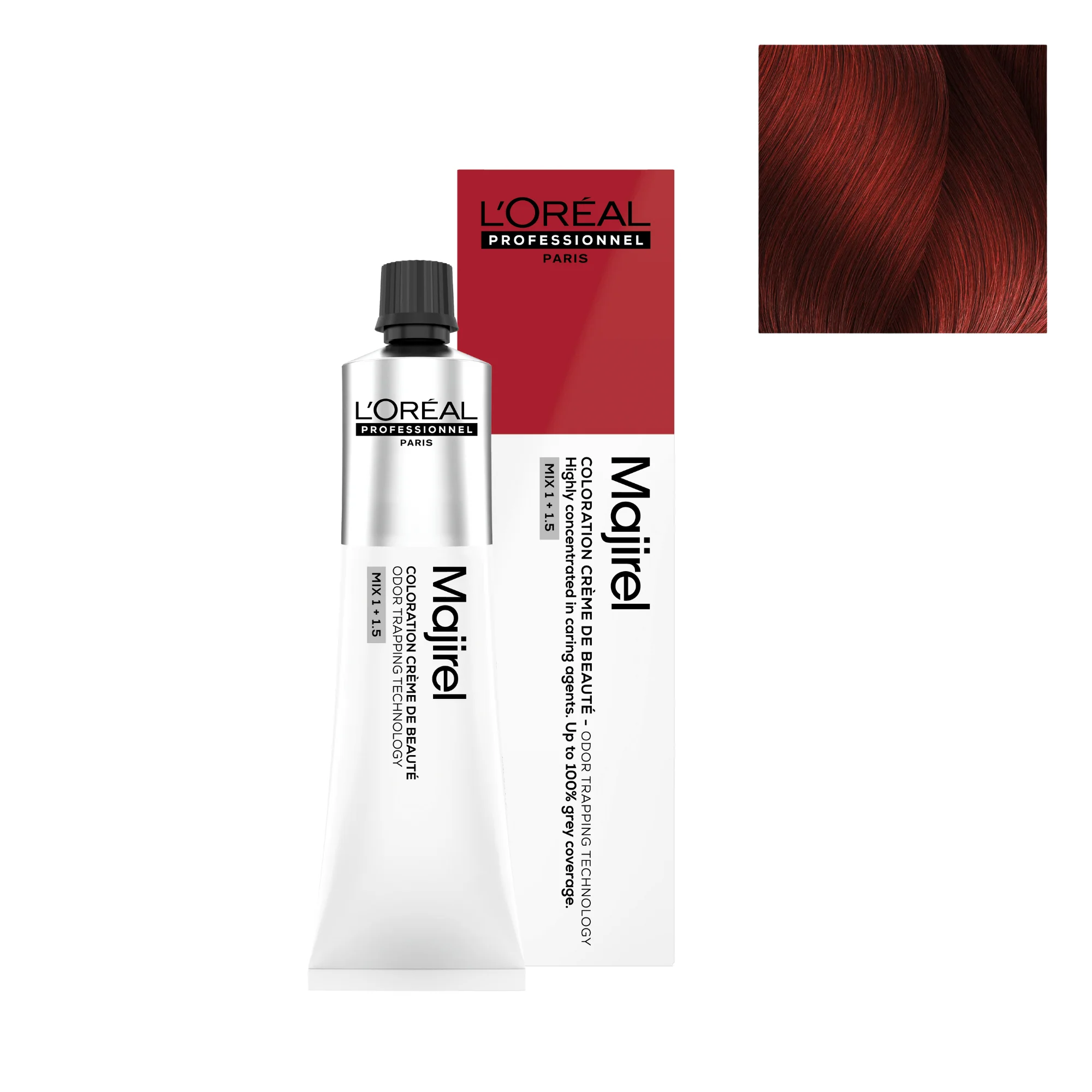 Tinte Majirel 6.64 - 60ml | Rubio Oscuro Rojizo Cobrizo - L'Oréal Professionnel