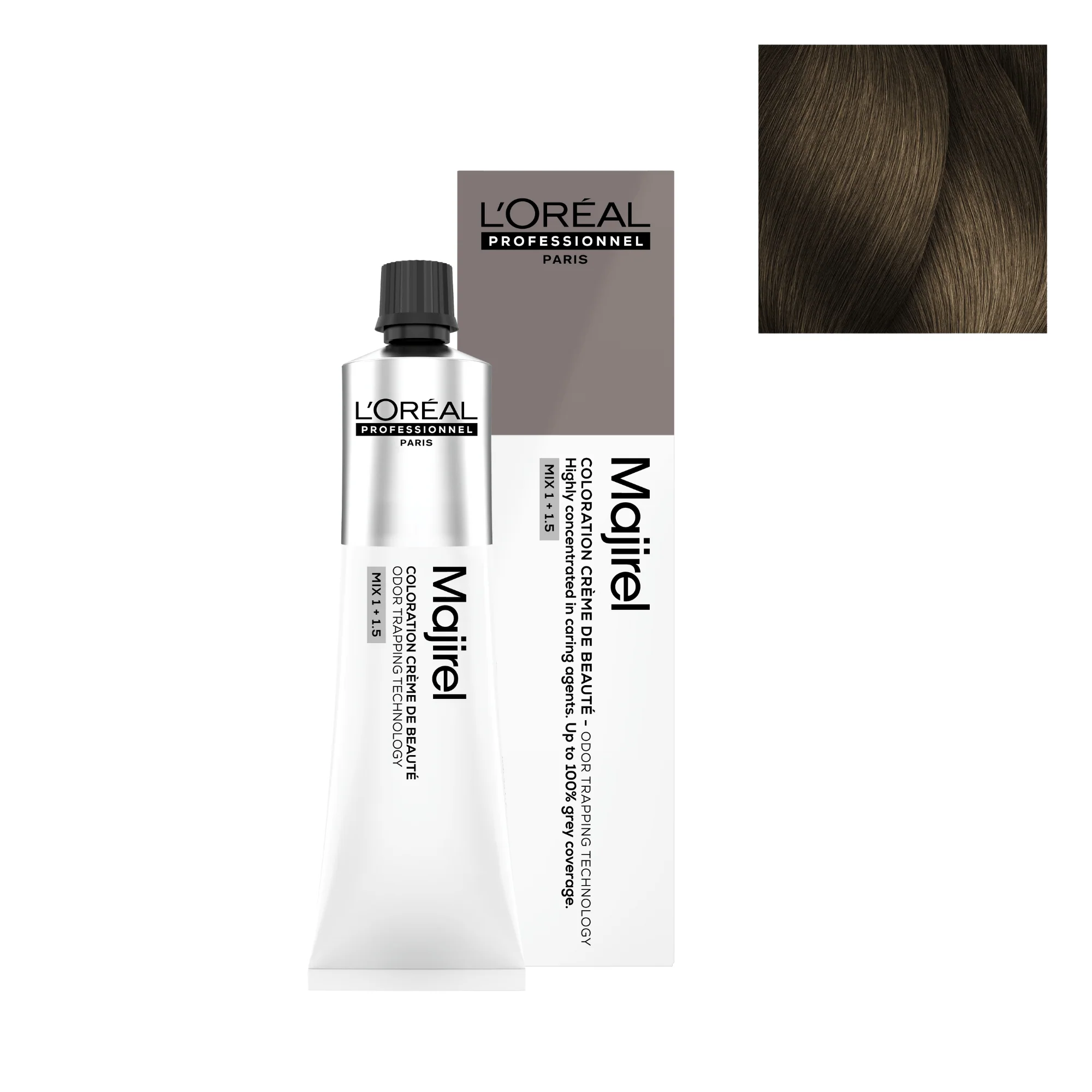Tinte Majirel 7.18 - 60ml | Rubio Ceniza Moca - L'Oréal Professionnel
