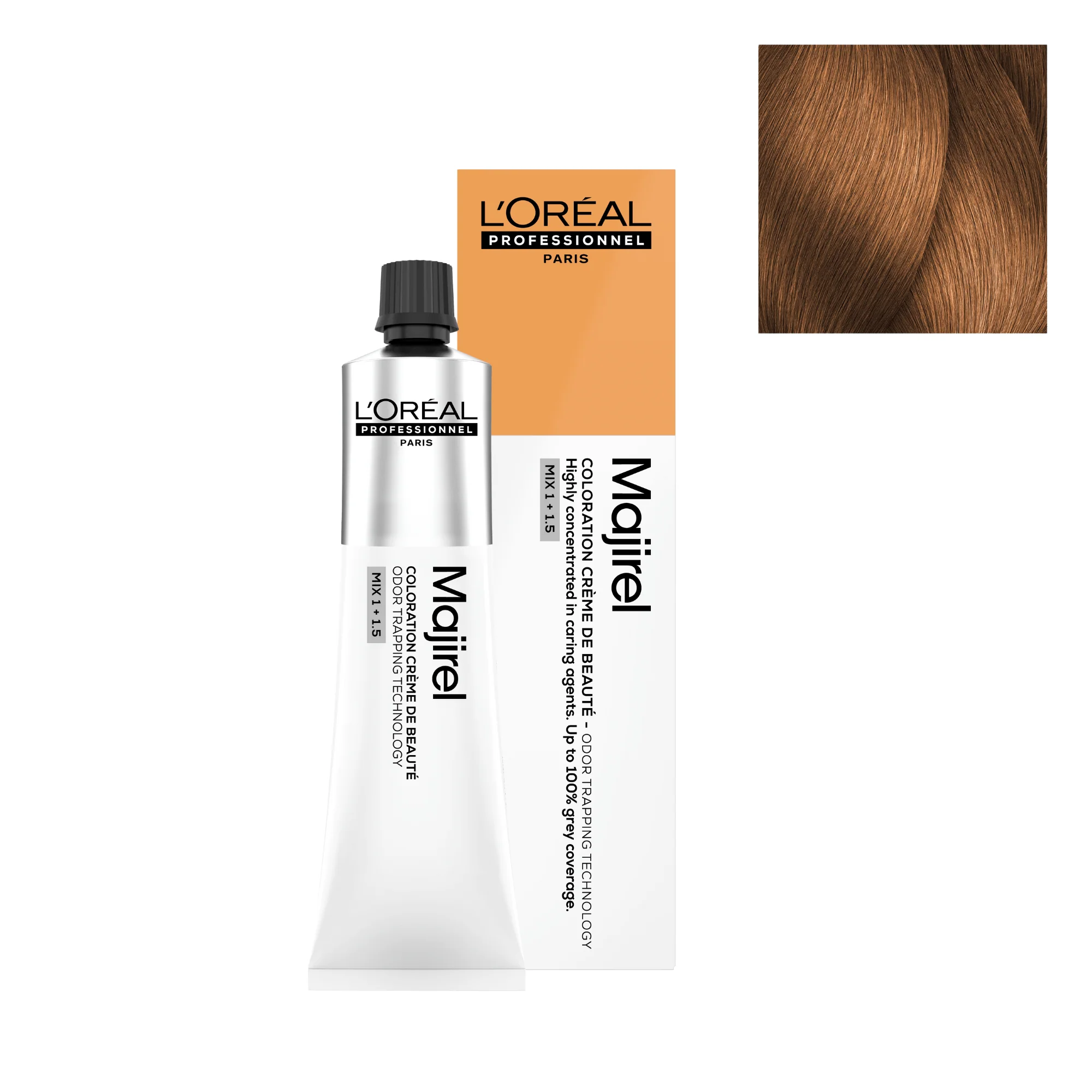 Tinte Majirel 8.34 - 60ml | Rubio Claro Dorado Cobrizo - L'Oréal Professionnel