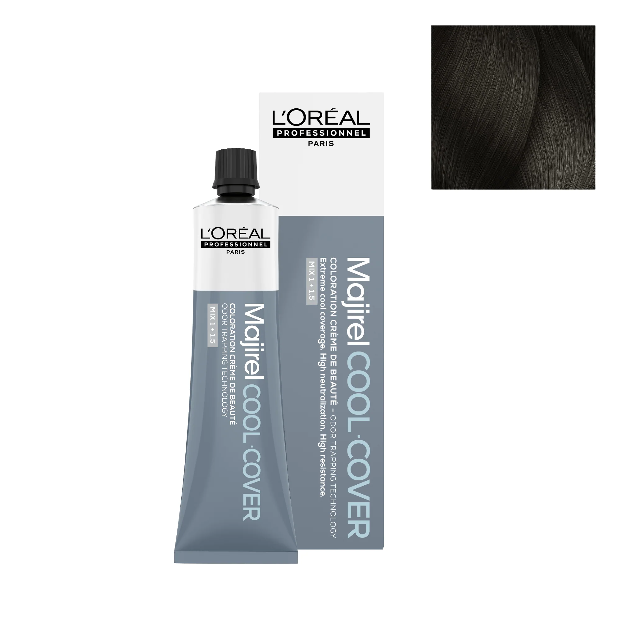 Tinte Majirel Cool Cover 6.17 - 60ml | Rubio Oscuro Ceniza Mate - L'Oréal Professionnel