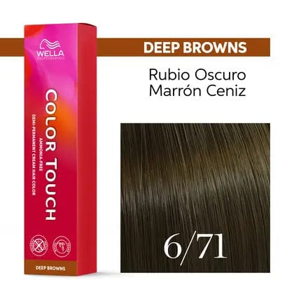 Color Touch 6/71 Rubio Oscuro Marrón Ceniza-60ML - Image 3