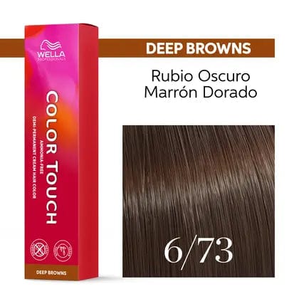 Color Touch 6/73 Rubio Oscuro Marrón Dorado-60ML - Image 3