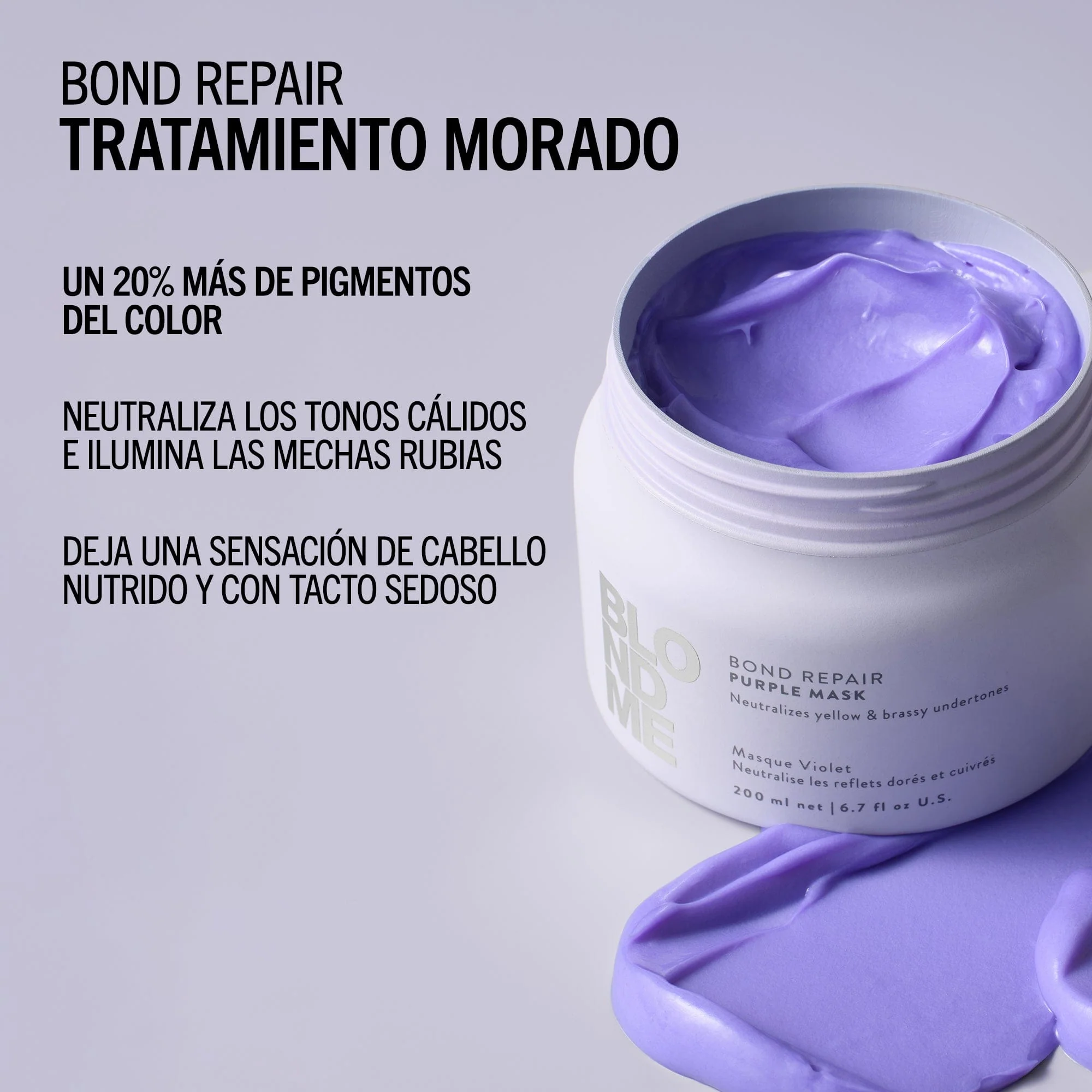 Tratamiento Morado Bond Repair de BLONDME 500ml - Image 2