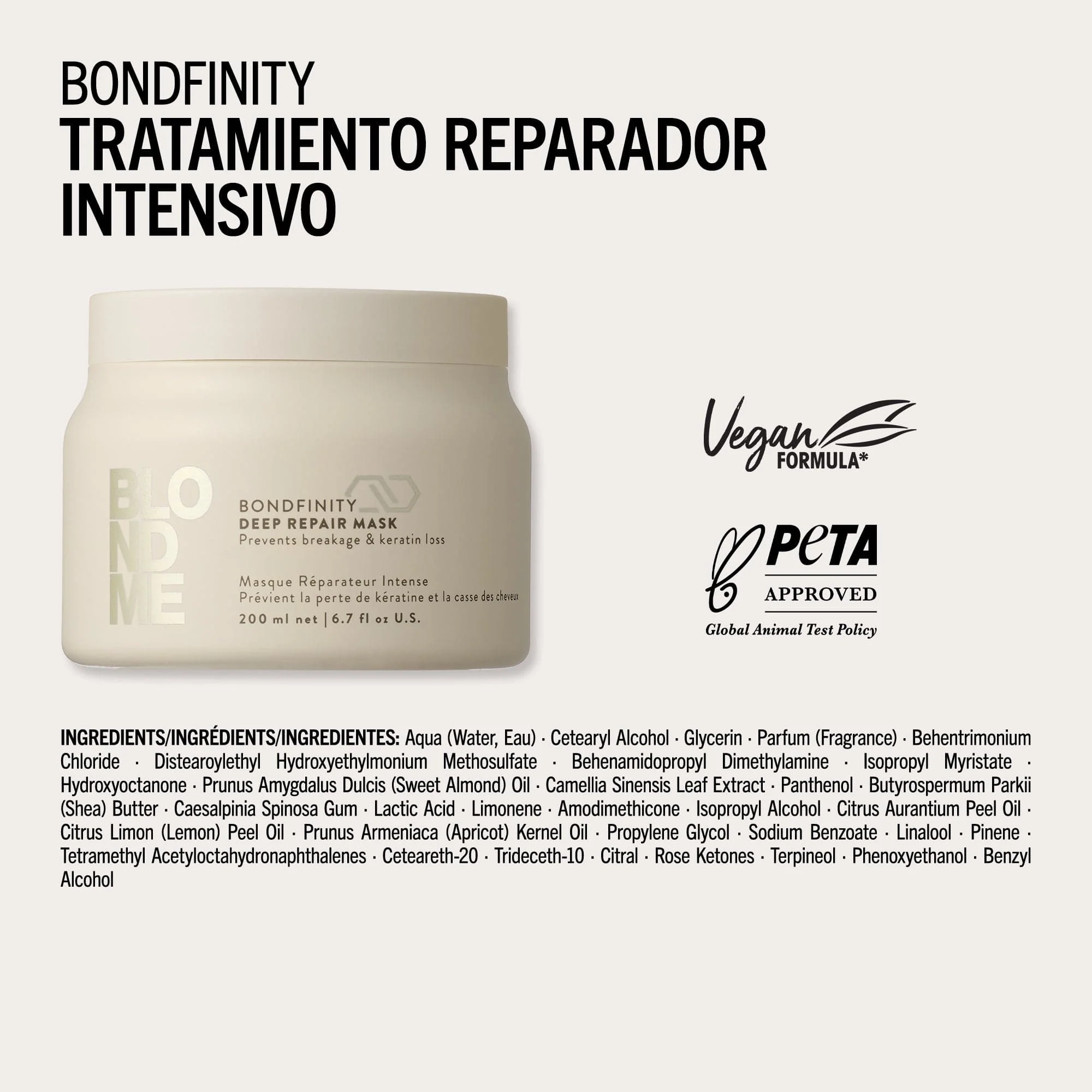 Tratamiento Reparador Intensivo Bondfinity de BLONDME 500ml - Image 2