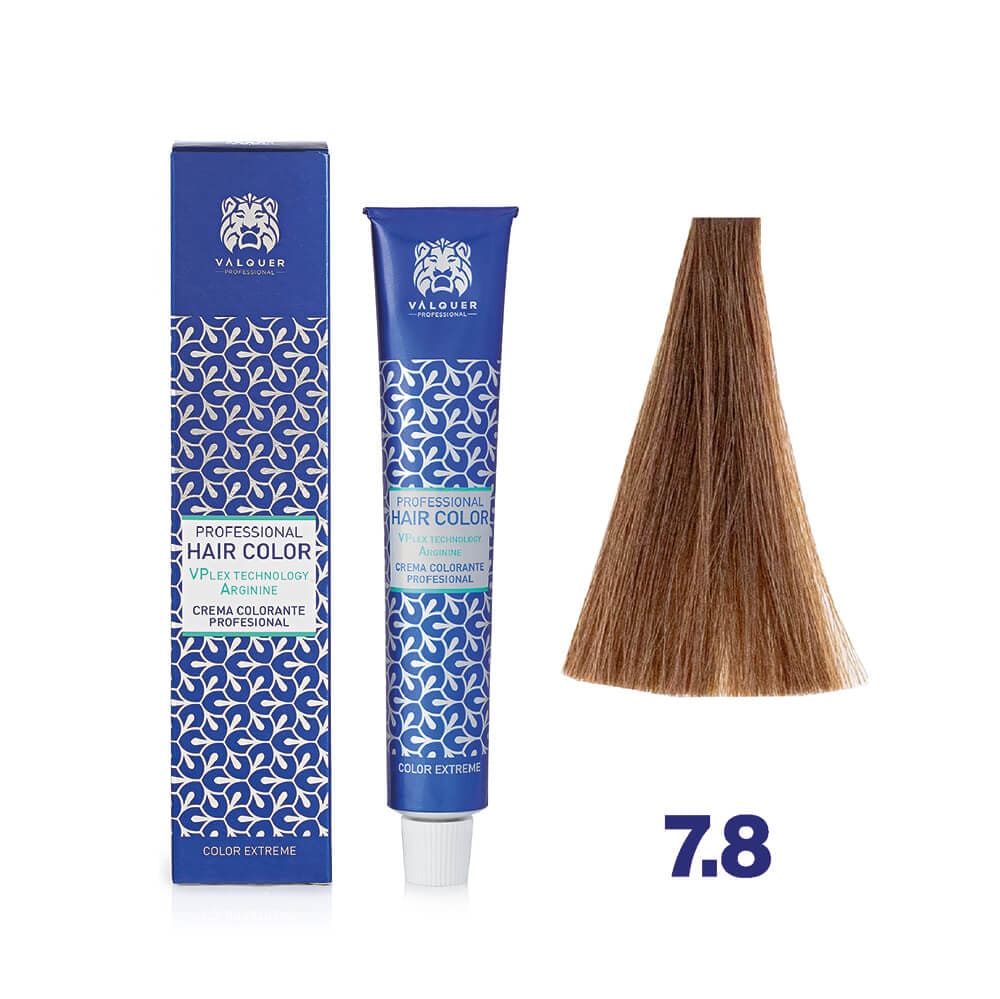 VALQUER 7.8 RUBIO MEDIO MARRON FRIO CREMA COLORANTE 60 ML