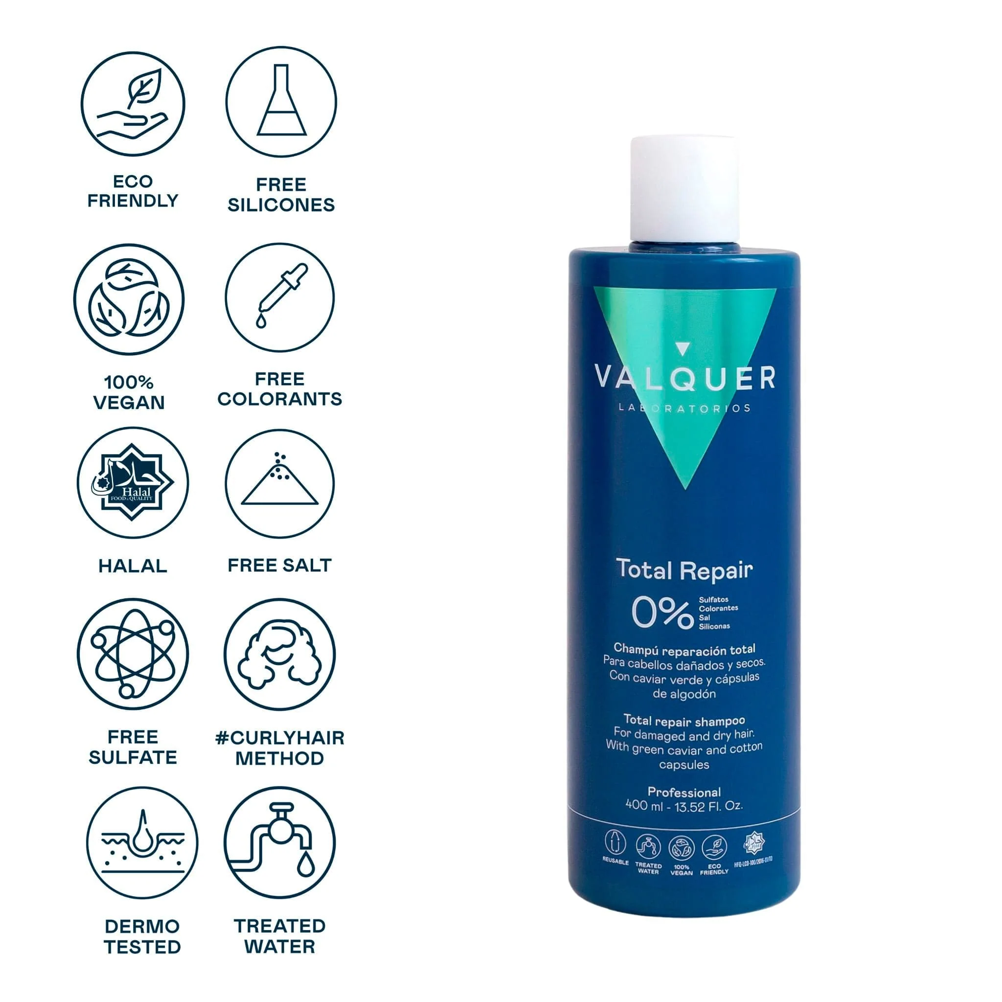 VALQUER CHAMPU REPARACION TOTAL 400 ML - Image 2