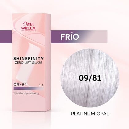 Shinefinity Wella 09/81 Rubio Muy Claro Platino -60ML - Image 3