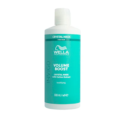 Wella Invigo - Mascarilla Cristalina VOLUME BOOST cabello fino y sin volumen 500 ml
