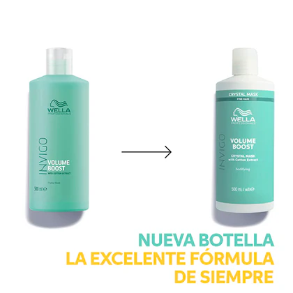 Wella Invigo - Mascarilla Cristalina VOLUME BOOST cabello fino y sin volumen 500 ml - Image 2